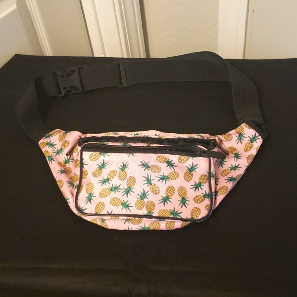 Pink pineapple fanny pack